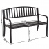 Zahradní lavička, černá, HEBRA