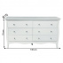Komoda, bílá s extra vysokým leskem, ETKIN