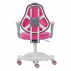 Rostoucí otočná židle, růžová / bílá / šedá, s područkami, MAHALA TYP 1