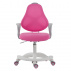 Rostoucí otočná židle, růžová / bílá / šedá, s područkami, MAHALA TYP 1