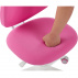 Rostoucí otočná židle, růžová / bílá, bez područek, MAHALA TYP 2