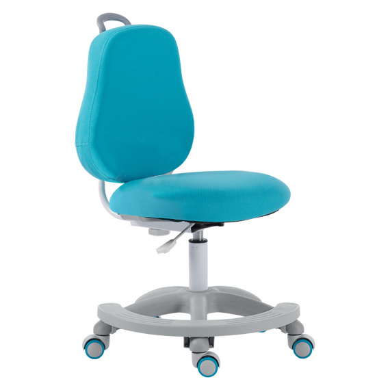 Rostoucí otočná židle, tyrkysová / šedá, RAIMOND TYP 2