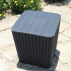 Zahradní úložný box / příruční stolek, černá, UGUR