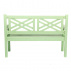 Dřevěná zahradní lavička, neo mint, 124 cm, FABLA