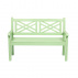 Dřevěná zahradní lavička, neo mint, 124 cm, FABLA