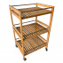 Servírovací vozík, přírodní bambus, NASHY