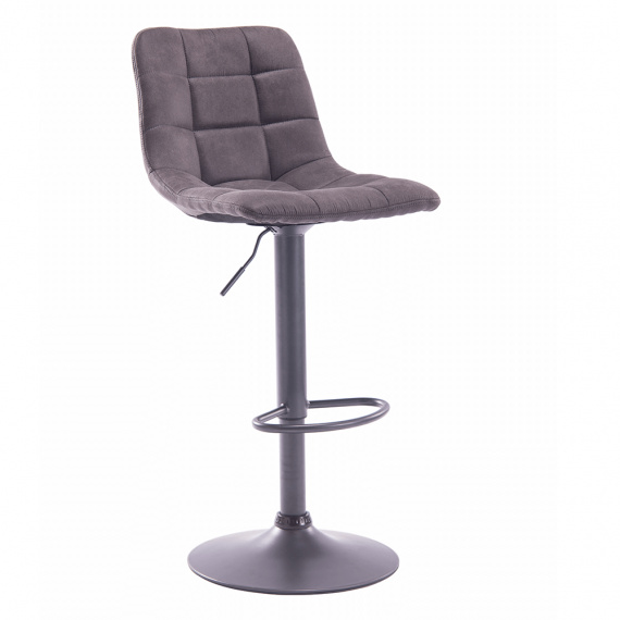 Barová židle, šedá / černá, LAHELA