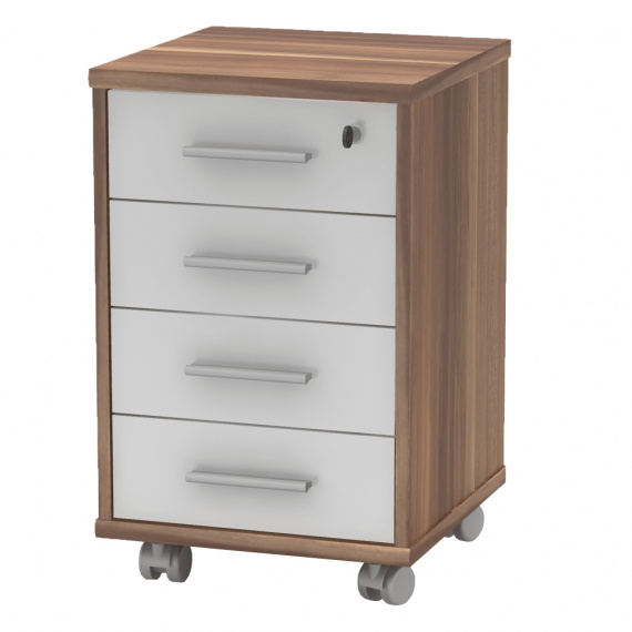 Kontejner se zámkem, švestka / bílá, JOHAN 2 NEW 12