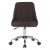 Kancelářská židle, hnědá/chrom, EDIZ