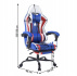 Kancelářské/herní křeslo, modrá/červená/bílá, CAPTAIN