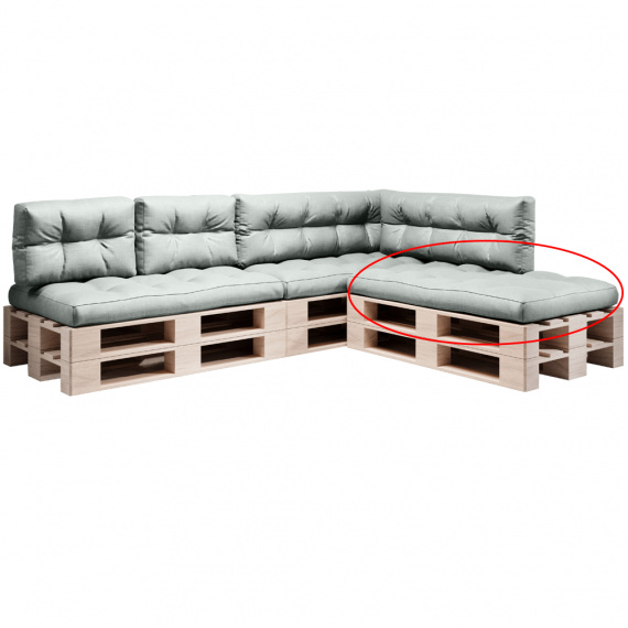 Polštář na paletové sezení, neomint, ANIKA TYP 1