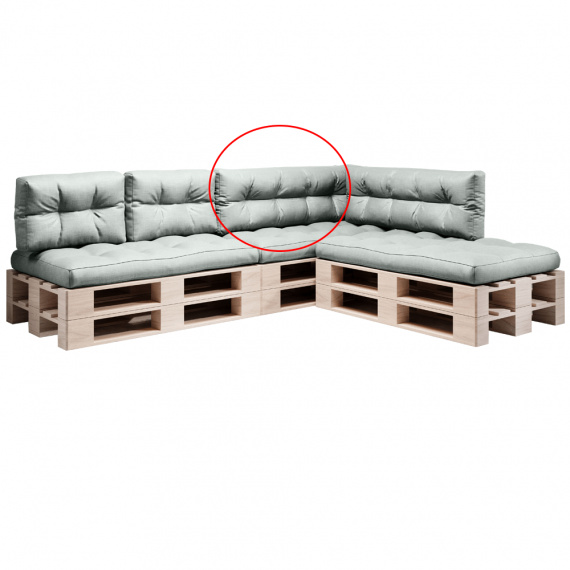 Polštář na paletové sezení, neomint, ANIKA TYP 2