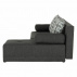 Rohová sedací souprava, pravá, šedý melír, MEXX NEW