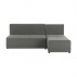 Rohová sedací souprava, šedá / černá, pravá, MEXX NEW