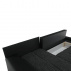 Rohová sedací souprava, černá / černý melír, TRAMP NEW