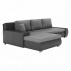 Rohová sedací souprava, šedá, TRAMP NEW