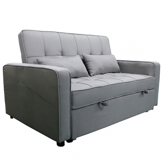Rozkládací pohovka, šedá, FRENKA BIG BED NEW