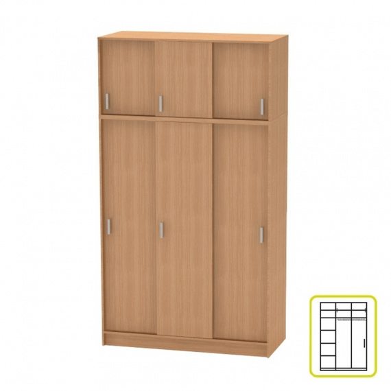 Skříň, buk, BETTY 4 BE04-010-00