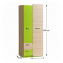 Věšáková skříň, jasan / zelená, EGO L1