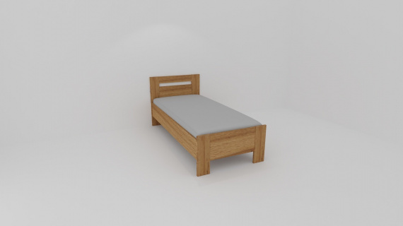 Dvoulůžko MONTY II : 80 x 200 cm ( čela tl.25mm , bočnice 25mm ) - jen osobní odběr