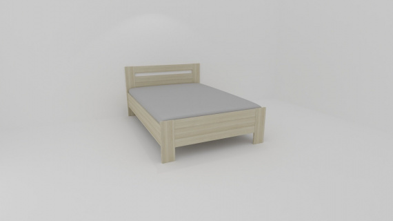 Dvoulůžko MONTY II : 140 x 200 cm ( čela tl.25mm , bočnice 25mm ) - jen osobní odběr