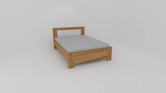 Dvoulůžko LILI I : 140 x 200 cm ( čela tl.25mm , bočnice 18mm ) - jen osobní odběr