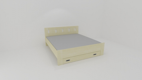 Dvoulůžko s úl. prostorem BENO II : 180 x 200 cm ( čela tl.25mm , bočnice 25mm ) - jen osobní odběr