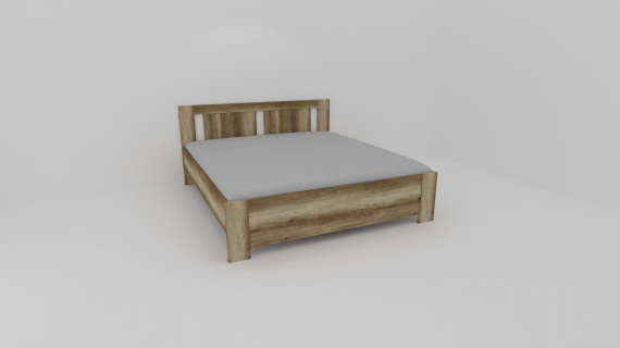 Dvoulůžko MELISA I : 160 x 200 cm ( čela tl.25mm , bočnice 18mm ) - jen osobní odběr