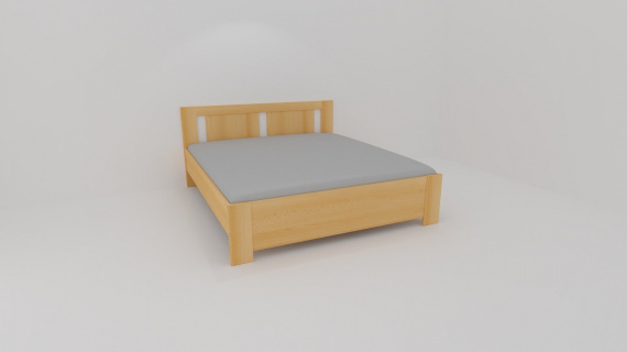 Dvoulůžko MELISA II : 160 x 200 cm ( čela tl.25mm , bočnice 25mm ) - jen osobní odběr