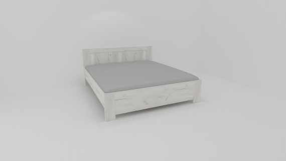 Dvoulůžko MELISA II : 180 x 200 cm ( čela tl.25mm , bočnice 25mm ) - jen osobní odběr