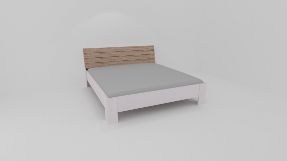 Dvoulůžko SENTA II : 160 x 200 cm ( čela tl.25mm , bočnice 25mm ) - jen osobní odběr