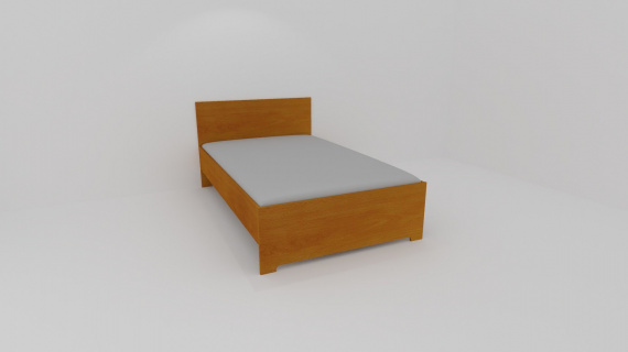 Zvýšené lůžko DINO : 120 x 200 cm ( čela tl.18mm , bočnice 18mm ) - jen osobní odběr