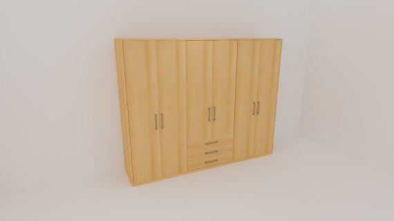 Sestava skříně AIDA 1+2+3+rám 275cm - jen osobní odběr