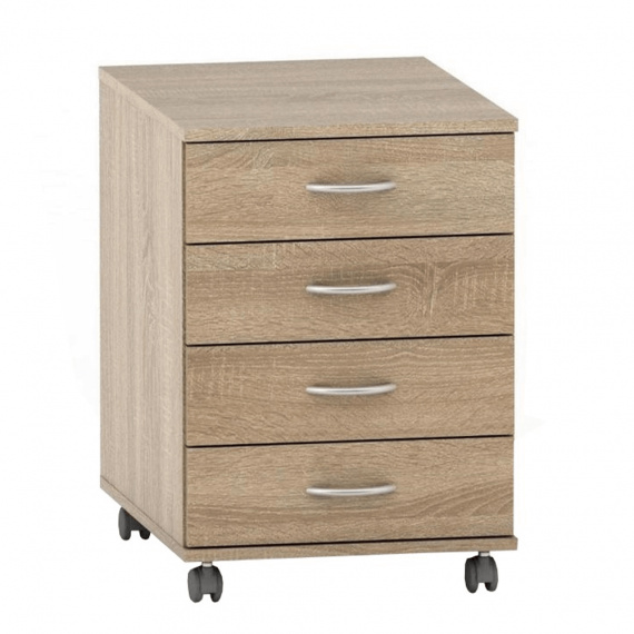 Kontejner se zámkem, dub sonoma, TEMPO ASISTENT NEW 015