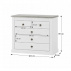 Šuplíková komoda, bílá, LIONA LM 45