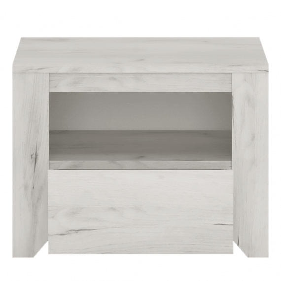 Noční stolek typ 95, bílá craft, ANGEL