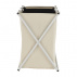 Látkový koš na prádlo, šedobéžová, LAUNDRY TYP 3