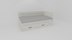 Zvýšené fran.lůžko AMÉLIE š.140 roh. prov. se 2úl.prostory, UNIVERZÁLNÍ L/P-z letáku  2019 - jen osobní odběr