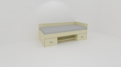 Lůžko GALA, se 2 zvýš.čely - UNIVERZÁLNÍ L/P- z letáku  2019 /vč. laťkového roštu - jen osobní odběr