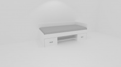 Lůžko GALA, se 2 zvýš.čely - UNIVERZÁLNÍ L/P- z letáku  2019 /vč. laťkového roštu - jen osobní odběr