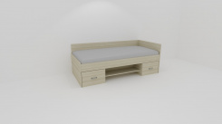 Lůžko GALA, se 2 zvýš.čely - UNIVERZÁLNÍ L/P- z letáku  2019 /vč. laťkového roštu - jen osobní odběr