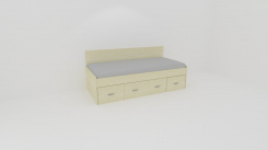 Lůžko NEMO,zadní 1zvýš.čelo - z letáku 2019 /vč. laťkového roštu - jen osobní odběr