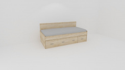 Lůžko NEMO,zadní 1zvýš.čelo - z letáku 2019 /vč. laťkového roštu - jen osobní odběr