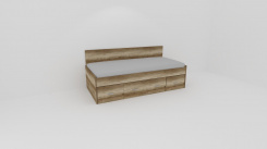 Lůžko NEMO,zadní 1zvýš.čelo - z letáku 2019 /vč. laťkového roštu - jen osobní odběr