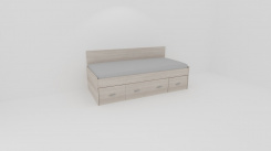 Lůžko NEMO,zadní 1zvýš.čelo - z letáku 2019 /vč. laťkového roštu - jen osobní odběr