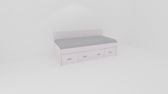 Lůžko NEMO,zadní 1zvýš.čelo - z letáku 2019 /vč. laťkového roštu - jen osobní odběr