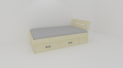 Zvýšené fran.lůžko AMÉLIE š.140 se 4úl.prostory, 1zvýš.čelo - z letáku  2019 - jen osobní odběr