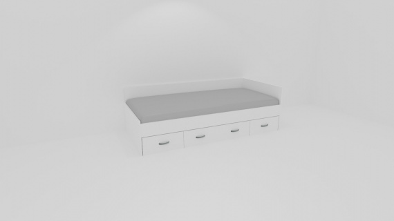 Lůžko PLUTO s úl.prostorem - UNIVERZÁLNÍ L/P 2019 /vč. laťkového roštu - jen osobní odběr