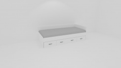 Lůžko PLUTO s úl.prostorem - UNIVERZÁLNÍ L/P 2019 /vč. laťkového roštu - jen osobní odběr