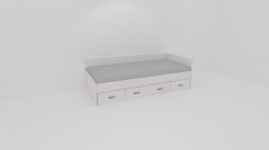 Lůžko PLUTO s úl.prostorem - UNIVERZÁLNÍ L/P 2019 /vč. laťkového roštu - jen osobní odběr